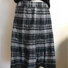 コムサデモード  スカート チェック 9号