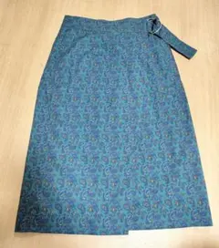 美品☆エモダ ペイズリー柄ラップスカートのサムネイル