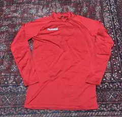 hummel インナー　裏起毛　レッド