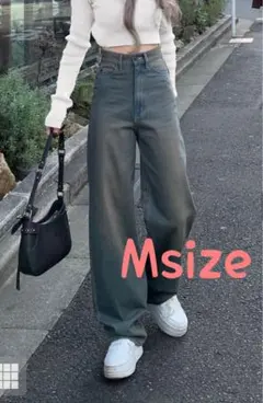 GRL ワイドデニムパン