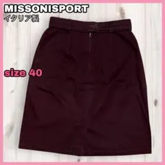 【イタリア製】MISSONI SPORT 膝丈タイトスカート バーガンディのサムネイル