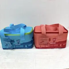 【新品未使用】Trader Joe's クーラーバッグ 2個セットブルー+ピーチ
