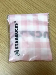 sa様用　STARBUCKS エコバッグ ピンク ギンガムチェック　海外
