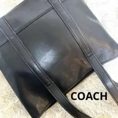 専用オールドコーチ/トートバッグ/レザー/ブラック/A4サイズ