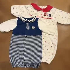 【バースディ/60サイズ】双子にオススメ！ドレスオール