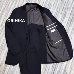 美品✨ORIHICA LUXE × REDAセットアップスーツ 紺 光沢 M - メルカリ