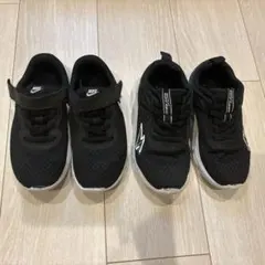 NIKE & MACH GT スニーカー 2足セット19.0 ブラック
