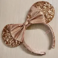 ☆超美品☆ミニーマウスカチューシャ（ローズゴールド）
