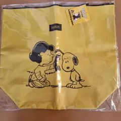 新品 PEANUTS スヌーピー トートバッグ イエロー