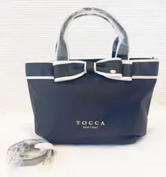 お値下げ❗️TOCCA BICOLOR RIBBON TOTE トートバッグのサムネイル