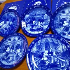 非売品　ディズニー　イヤープレート　ノリタケ　皿　５枚　ノベルティ
