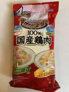グランデリ　100%国産鶏肉　混ぜやすいジュレ　緑黄色野菜　チーズ　4袋入りのサムネイル