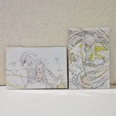【2枚セット】鬼滅の刃 柱展 原画ポストカード 冨岡義勇 累 0075 0079