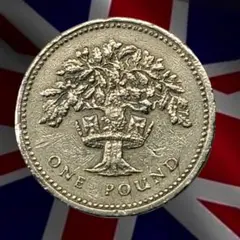 エリザべス女王１ポンド逆字ペア 2枚セット エリザベス女王 1ポンド逆字ペア2枚セット エリザベス女王 1