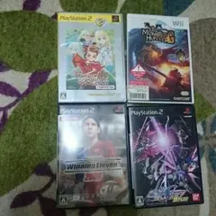 Wii,PS2ソフト4本