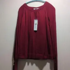 BElLLADESSO・リブ編みニットプルオーバーＬサイズ タグ付き