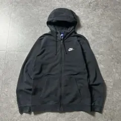 ナイキ NIKE ジップパーカー スウェット テック フェード 肉厚 黒 L