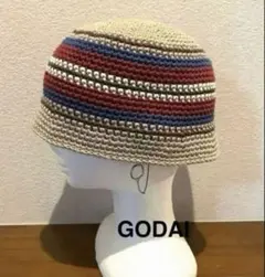 クラッシャーハット　ハンドメイド クロシェハット　コットン100%オールシーズン