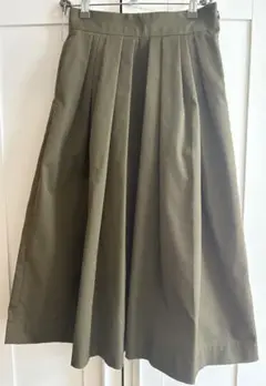 値下げ【Ballsey】トゥモローランドフレアロングスカートカーキ Size32