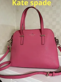 Kate spade ピンク革2wayバッグ　ハンドバック　ショルダーバッグ
