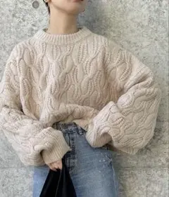 【即購入OK】select MOCAドルマンスリーブショートニット