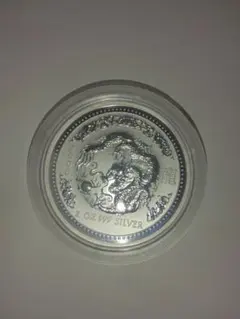 オーストラリア　銀貨　2000年　エリザベス2世女王　龍 オーストラリア 銀貨 2000年 エリザベス2世女王 龍