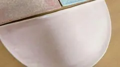 CERAMICHI セラミチ セパレートプレート １／２ ピンクのサムネイル
