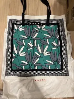 MARNI MARKET マルニ　バンダナトートバッグ　チューリップ マルニ バンダナトートバッグ チューリップ ライトブルー - メルカリ