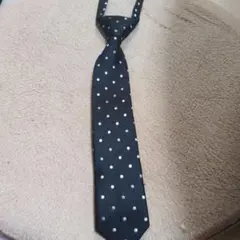 COMME CA ISM 黒 水玉 ネクタイ M