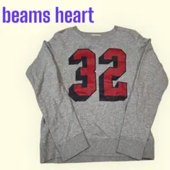 beams heart 数字32プリントスウェット