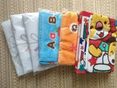 【新品】カラフルフェイスタオル6枚セット