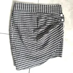 ZARA チェック柄　タイトスカート　ミニスカート