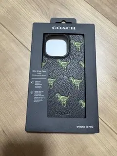 COACH iPhone 15 Pro ケース 恐竜柄