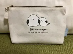 シマエナガ　ポーチ　小物入れ　コトリ　シマちゃん　鳥　白色　ホワイト　未使用品
