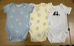 半袖ロンパース 3枚セット 70cm