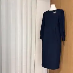 グリーンレーベルリラクシング　濃紺　ワンピース　フォーマル　お受験　セレモニー