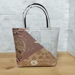 帯リメイクバッグ鳳凰と宝相華