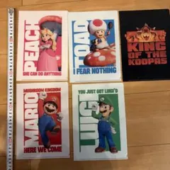 5枚セット　スーパーマリオ映画 クリアファイルセット
