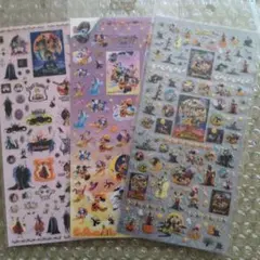 ディズニーストア　ハロウィン　ヴィランズ　シール