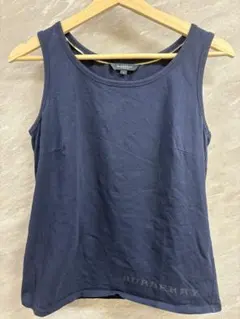 Burberry バーバリー　リンガー　タンクトップ　デカロゴ　ネイビー　y2k Burberry バーバリー リンガー タンクトップ デカロゴ ネイビー y2k