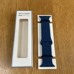 シンプル　おしゃれ　Apple Watch ネイビー シリコンバンド