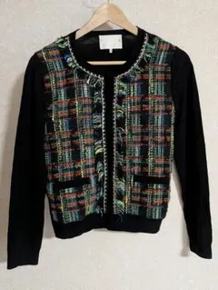 美品　Chesty チェック柄 カーディガンのサムネイル