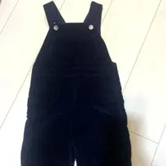 Jacadi 36 m ネイビー コーデュロイ オーバーオール