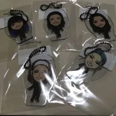 E-GIRLS クリアチャーム5点セット