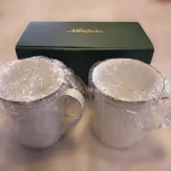 Noritake ホワイトマグカップ 2個セット