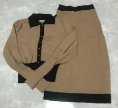 ROYAL PARTY スカートセットアップ F ベージュ