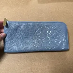 レア　ブルー　effy ドラえもん　長財布　本革　財布のサムネイル