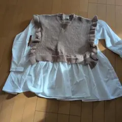 重ね着風ニット