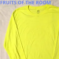 青*す様 激レア　FRUITS OF THE ROOM 蛍光イエロー 長袖カット