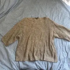 UNIQLO ブラウン系 長袖ニット Lサイズ